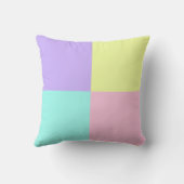 パステルカラー&パープルハートのビート クッション (裏面)