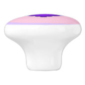 パステルカラー&パープルハートのビート セラミックノブ (側面)