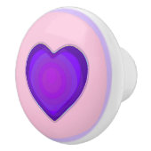 パステルカラー&パープルハートのビート セラミックノブ (右)