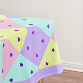 パステルカラー&パープルハートのビート テーブルクロス (インサイチュ)