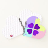 パステルカラー&パープルハートのビート ノートブック (内部)