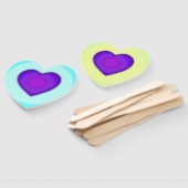 パステルカラー&パープルハートのビート ハンドファン (組立なし)