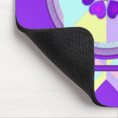 パステルカラー&パープルハートのビート マウスパッド (コーナー)