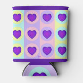 パステルカラー&パープルハートのビート 缶クーラー (正面)