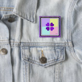 パステルカラー&パープルハートのビート 缶バッジ (インサイチュ)