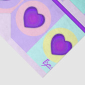 パステルカラー&パープルハートのビート 薄葉紙 (詳細)