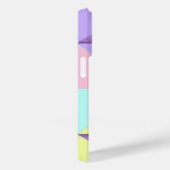 パステルカラー&パープルハートのビート Case-Mate iPhoneケース (裏面 / 右)