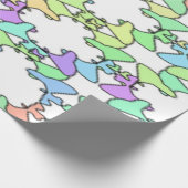 パステルカラー ラッピングペーパー (角)