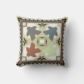 パステルカントリーコテージメリールパターン クッション (正面)