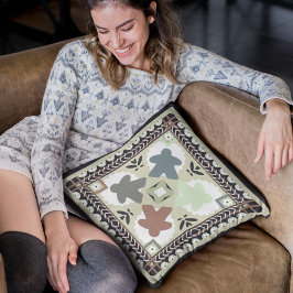 パステルカントリーコテージメリールパターン クッション