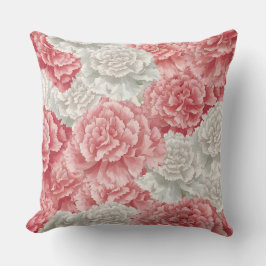 パステルカーネーションフラワーズ装飾用クッション クッション