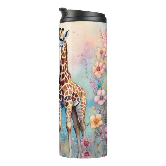 パステルガーデンで愛の中のキリンのペア タンブラー (回転右)