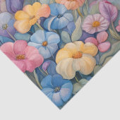 パステルガーデンで散歩するテディベア 薄葉紙 (詳細)