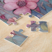 パステルガーデンにキリンのペア ジグソーパズル (側面)