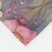 パステルガーデンにキリンのペア フリースブランケット (角)