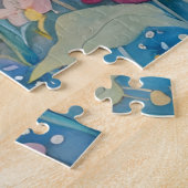 パステルガーデンのテディベアとバニー ジグソーパズル (側面)