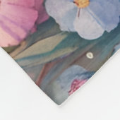 パステルガーデンのテディベアとバニー フリースブランケット (角)