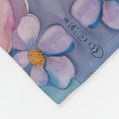 パステルガーデンのテディベアとバニー フリースブランケット (角)