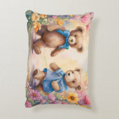 パステルガーデンのテディベア アクセントクッション (裏面(縦))