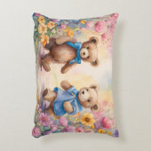 パステルガーデンのテディベア アクセントクッション (正面(垂直))