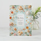 パステルガーデンティーパーティの招待状 招待状 (スタンド正面)