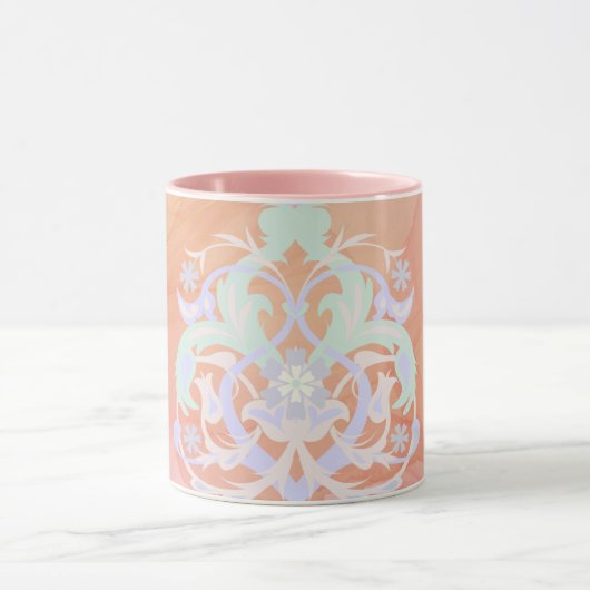 パステルガーデンハーモニー - 自然の芸術 マグカップ (中央)
