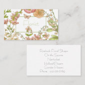 パステルガーデンフラワーズビジネスカード 名刺 (正面/裏面)