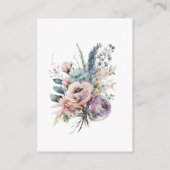 パステルガーデンフローラウェディングレセプション エンクロージャーカード (裏面)