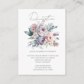 パステルガーデンフローラウェディングレセプション エンクロージャーカード (正面)
