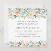 パステルガーデンフローラスクエア結婚式招待状 招待状 (正面)