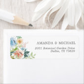 パステルガーデンフローラ差出人住所ラベル ラベル (インサイチュ)