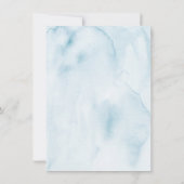 パステルガーデンブルーウォーターカラーフローラ セーブザデート (裏面)