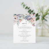 パステルガーデンラックス結婚フローラのメニューカード 招待状 (スタンド正面)