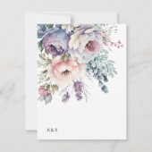 パステルガーデンラックス結婚フローラのメニューカード 招待状 (裏面)