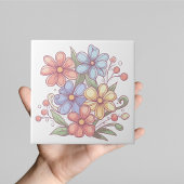 パステルガーデン開花セラミックスタイル タイル