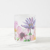 パステルガーデン開花 フロストグラスマグカップ (中央)