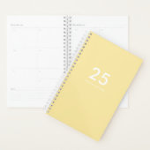 パステルガーリーイエローネームスクール プランナー手帳 (ディスプレー)