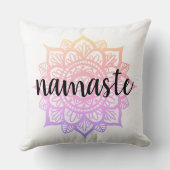 パステルガーリーグラディエントナマステマンダラフラワー クッション (裏面)