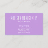 パステルガーリーグラデーション金ゴールドグリッターマーメイド名 名刺 (裏面)