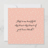 パステルガーリーソフトピンクの雪片&クリスマスツリー (裏面)