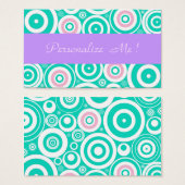 パステルガーリーパープルモダンミントトレンディー結婚ズおもしろい (正面&裏面)