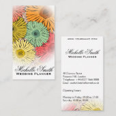 パステルガーリーフラワーズウェディングプランナー 名刺 (正面/裏面)