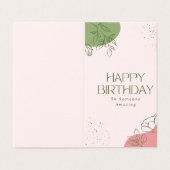 パステルガーリーフローラ美学バースデー写真 (外部フラット)