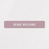 パステルガールズニュートラルカラーコードキッズネームスクール ラベル (デザイン1)