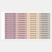 パステルガールズニュートラルカラーコードキッズネームスクール ラベル (シート)