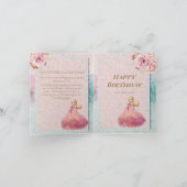 パステルガールズ誕生日カードトゥールリトルプリンセス 招待状 (内部)