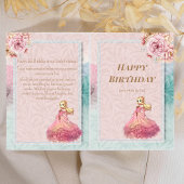 パステルガールズ誕生日カードトゥールリトルプリンセス 招待状