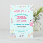 パステルガールズ サマー プール バースデーパーティー ご招待 招待状 (スタンド正面)