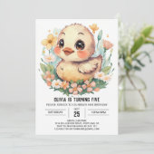 パステルガールダック誕生日 招待状 (スタンド正面)