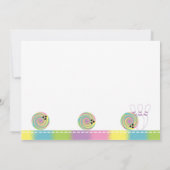 パステルガールボーリングバースデーパーティ招待状 招待状 (裏面)